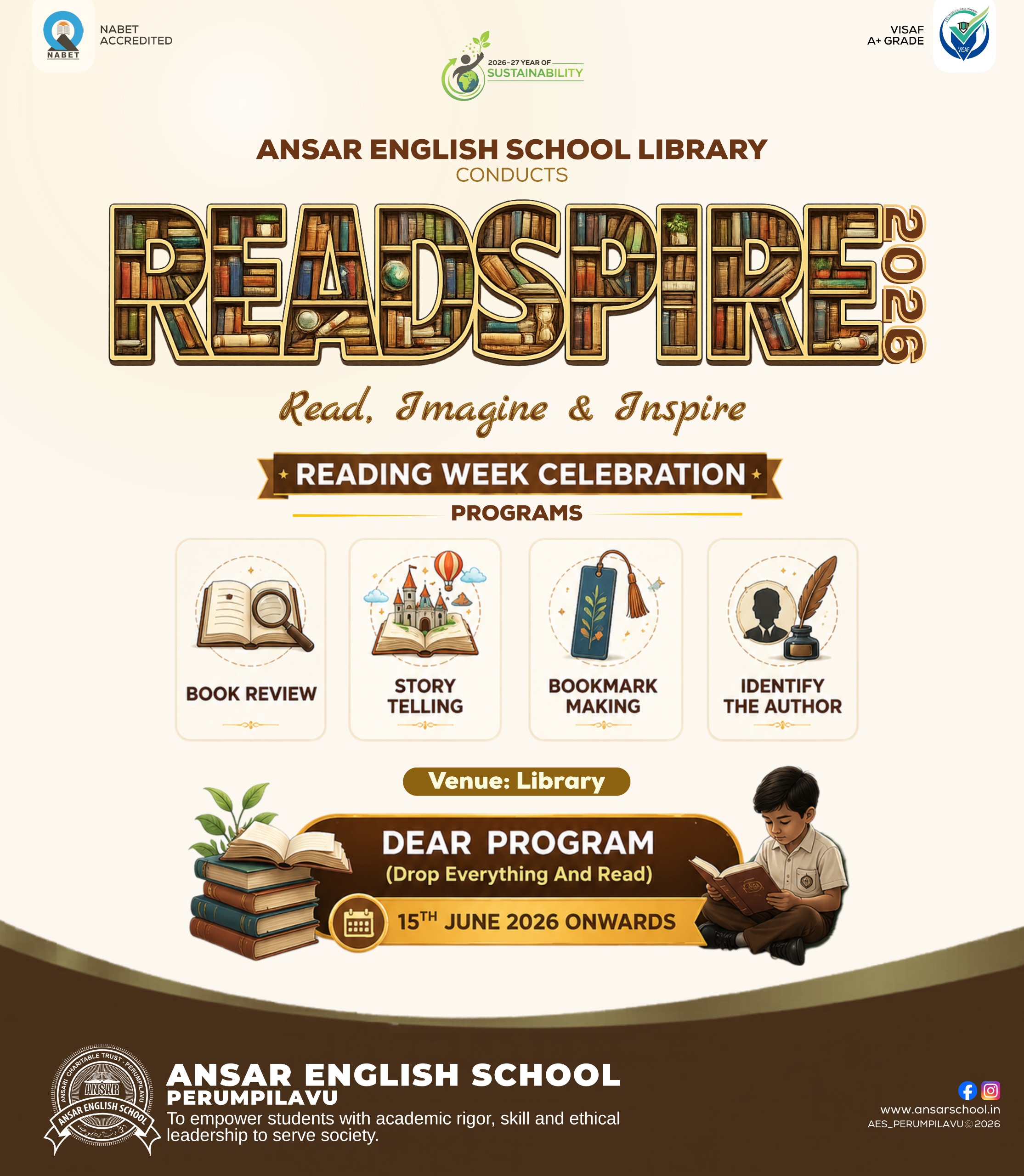 Readspire Reading Week Celebration at Ansar English School